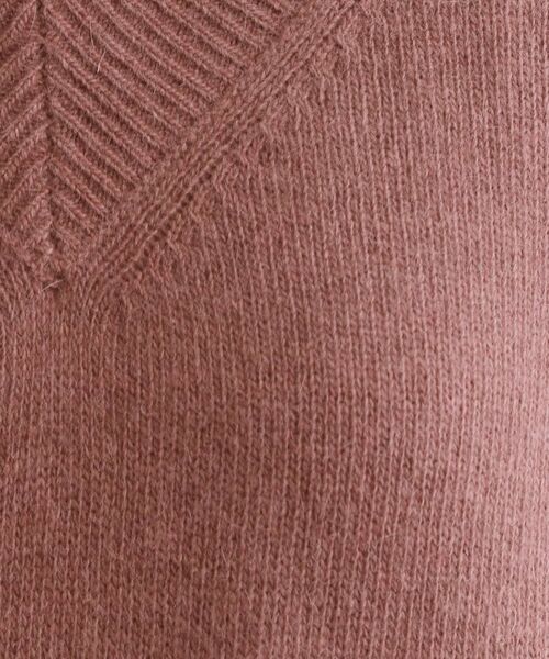 OPAQUE.CLIP / オペーク ドット クリップ ニット・セーター | 【es】フラッフィーウールVネックニット【洗濯機OK】 | 詳細12