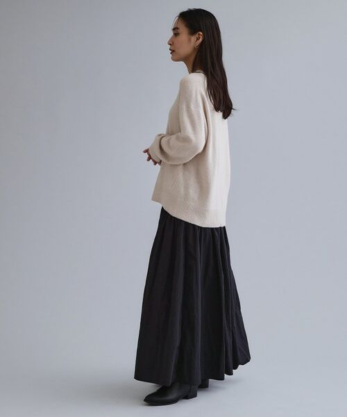 OPAQUE.CLIP / オペーク ドット クリップ ニット・セーター | 【es】フラッフィーウールVネックニット【洗濯機OK】 | 詳細7