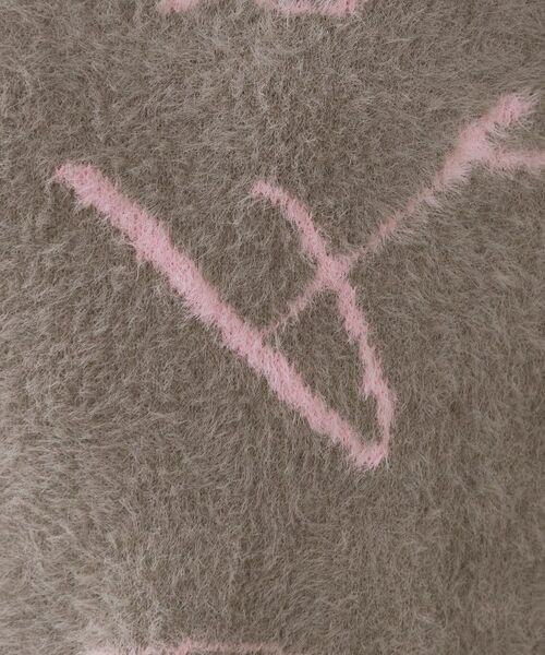 OPAQUE.CLIP / オペーク ドット クリップ ニット・セーター | アート柄シャギーニット【洗濯機OK】 | 詳細4