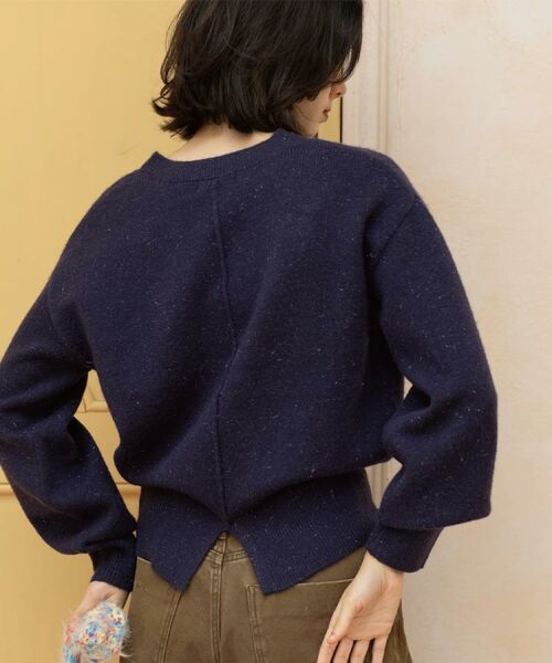 OPAQUE.CLIP / オペーク ドット クリップ ニット・セーター | Vネックラメニット【洗濯機OK】 | 詳細18