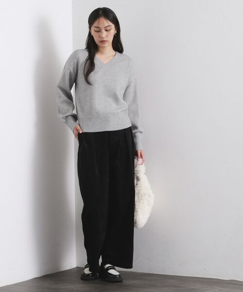 OPAQUE.CLIP / オペーク ドット クリップ ニット・セーター | Vネックラメニット【洗濯機OK】 | 詳細24