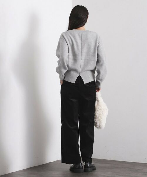 OPAQUE.CLIP / オペーク ドット クリップ ニット・セーター | Vネックラメニット【洗濯機OK】 | 詳細25