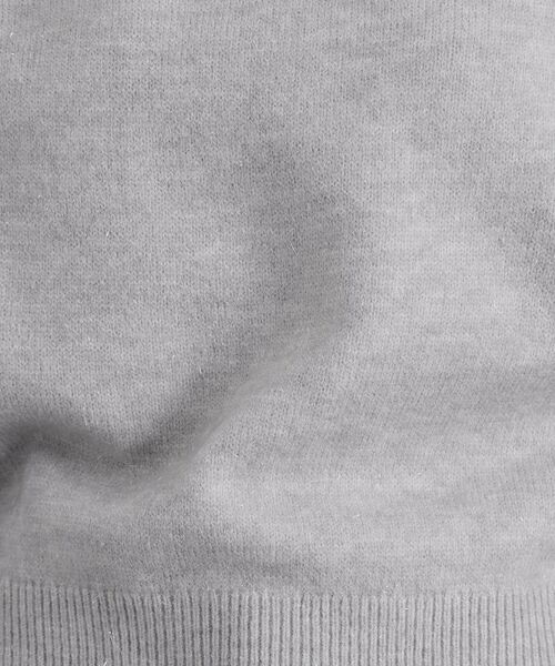 OPAQUE.CLIP / オペーク ドット クリップ ニット・セーター | Vネックラメニット【洗濯機OK】 | 詳細26