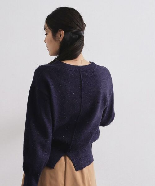 OPAQUE.CLIP / オペーク ドット クリップ ニット・セーター | Vネックラメニット【洗濯機OK】 | 詳細28
