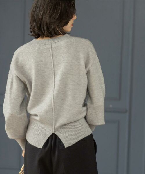 OPAQUE.CLIP / オペーク ドット クリップ ニット・セーター | Vネックラメニット【洗濯機OK】 | 詳細7