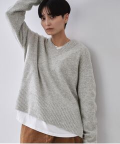 OPAQUE.CLIP / オペーク ドット クリップ ニット・セーター | リラクシーVネックミドルゲージニット【洗える】