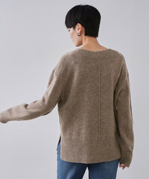 OPAQUE.CLIP / オペーク ドット クリップ ニット・セーター | リラクシーVネックミドルゲージニット【洗える】 | 詳細15