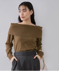 OPAQUE.CLIP / オペーク ドット クリップ ニット・セーター | オフショルダーニット【洗濯機OK】