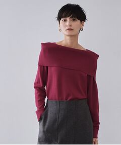 OPAQUE.CLIP / オペーク ドット クリップ ニット・セーター | オフショルダーニット【洗濯機OK】