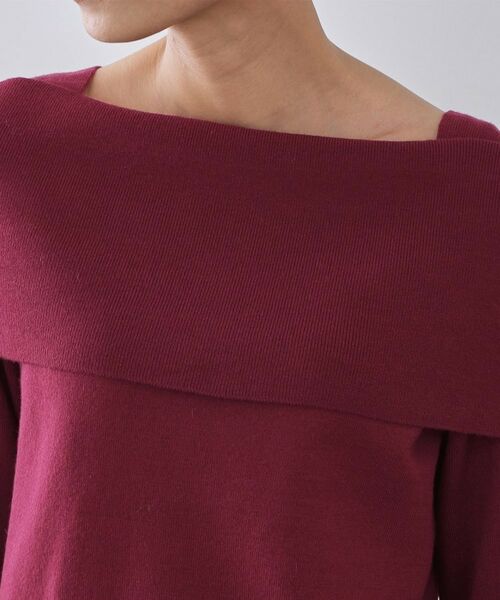 OPAQUE.CLIP / オペーク ドット クリップ ニット・セーター | オフショルダーニット【洗濯機OK】 | 詳細16