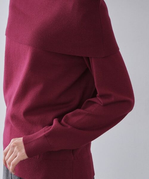 OPAQUE.CLIP / オペーク ドット クリップ ニット・セーター | オフショルダーニット【洗濯機OK】 | 詳細17