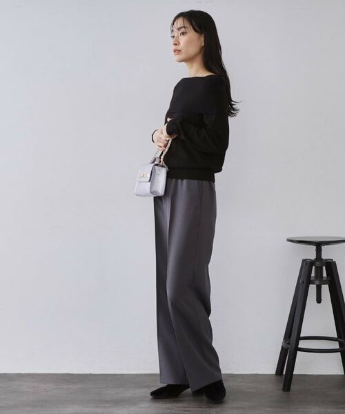 OPAQUE.CLIP / オペーク ドット クリップ ニット・セーター | オフショルダーニット【洗濯機OK】 | 詳細3