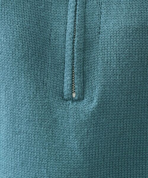OPAQUE.CLIP / オペーク ドット クリップ ニット・セーター | ハーフジップミドルゲージニット【洗濯機OK】 | 詳細12