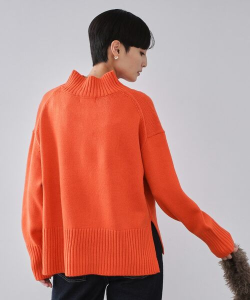 OPAQUE.CLIP / オペーク ドット クリップ ニット・セーター | ハーフジップミドルゲージニット【洗濯機OK】 | 詳細13