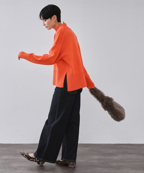 OPAQUE.CLIP / オペーク ドット クリップ ニット・セーター | ハーフジップミドルゲージニット【洗濯機OK】 | 詳細15