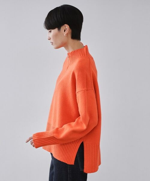 OPAQUE.CLIP / オペーク ドット クリップ ニット・セーター | ハーフジップミドルゲージニット【洗濯機OK】 | 詳細18