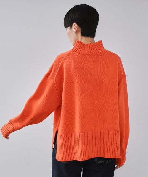 OPAQUE.CLIP / オペーク ドット クリップ ニット・セーター | ハーフジップミドルゲージニット【洗濯機OK】 | 詳細19