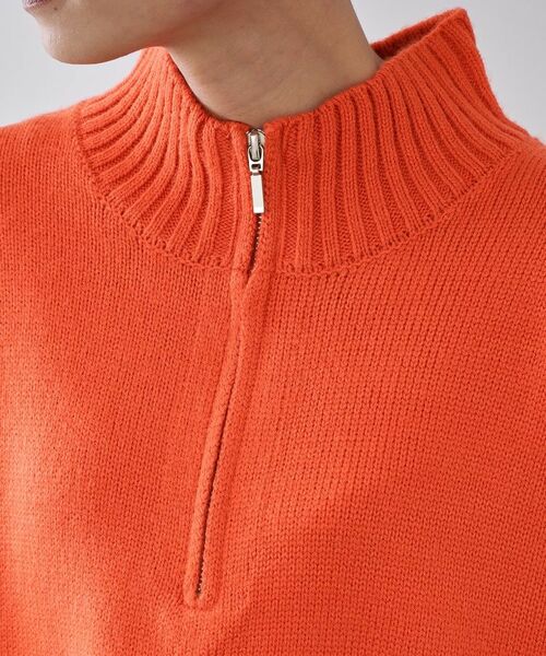OPAQUE.CLIP / オペーク ドット クリップ ニット・セーター | ハーフジップミドルゲージニット【洗濯機OK】 | 詳細20