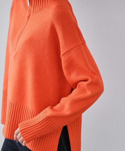 OPAQUE.CLIP / オペーク ドット クリップ ニット・セーター | ハーフジップミドルゲージニット【洗濯機OK】 | 詳細21