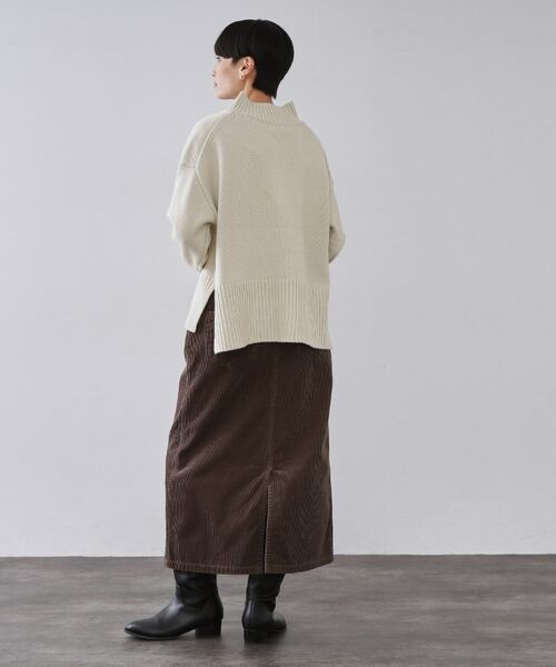 OPAQUE.CLIP / オペーク ドット クリップ ニット・セーター | ハーフジップミドルゲージニット【洗濯機OK】 | 詳細7