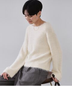 OPAQUE.CLIP / オペーク ドット クリップ ニット・セーター | ラメシャギーニット【洗濯機OK】