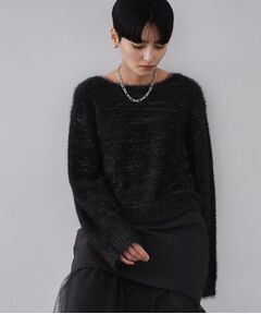 OPAQUE.CLIP / オペーク ドット クリップ ニット・セーター | ラメシャギーニット【洗濯機OK】