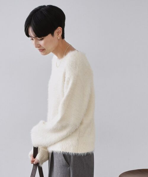 OPAQUE.CLIP / オペーク ドット クリップ ニット・セーター | ラメシャギーニット【洗濯機OK】 | 詳細1