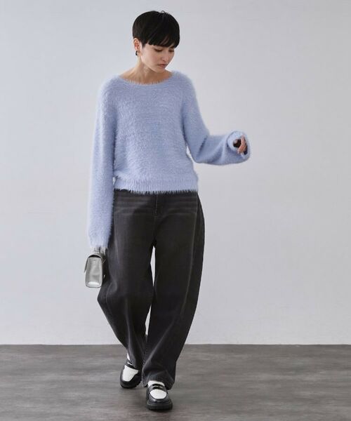 OPAQUE.CLIP / オペーク ドット クリップ ニット・セーター | ラメシャギーニット【洗濯機OK】 | 詳細10