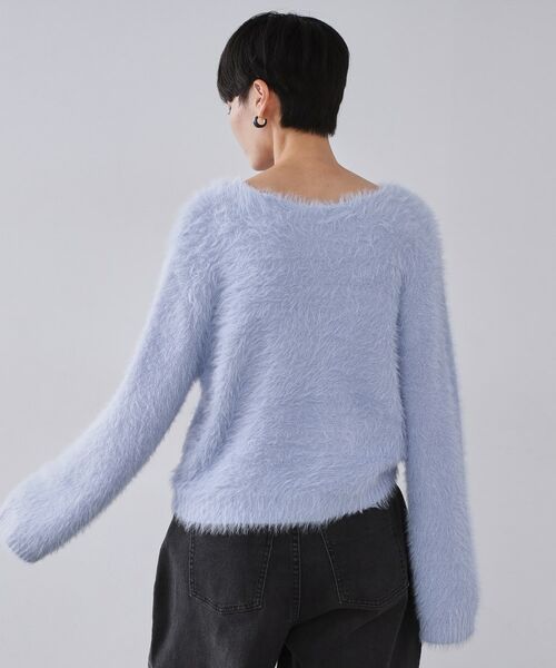 OPAQUE.CLIP / オペーク ドット クリップ ニット・セーター | ラメシャギーニット【洗濯機OK】 | 詳細15