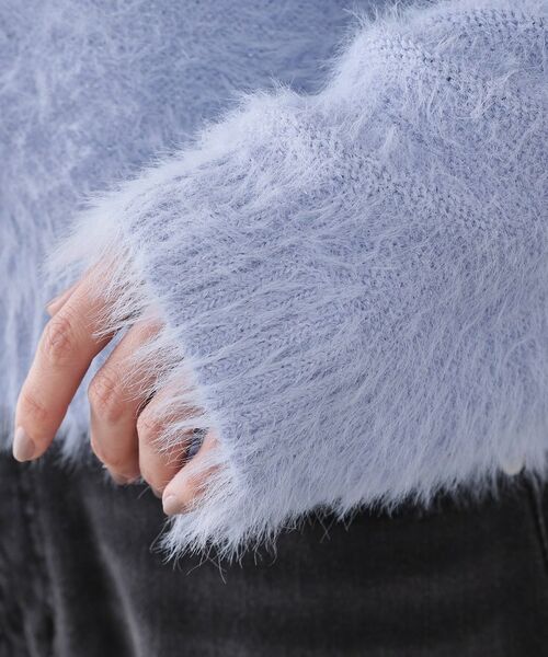 OPAQUE.CLIP / オペーク ドット クリップ ニット・セーター | ラメシャギーニット【洗濯機OK】 | 詳細18