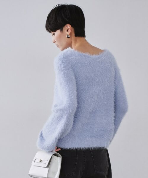 OPAQUE.CLIP / オペーク ドット クリップ ニット・セーター | ラメシャギーニット【洗濯機OK】 | 詳細9