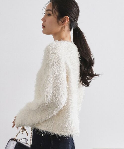 OPAQUE.CLIP / オペーク ドット クリップ ニット・セーター | シャギーラメニット【洗濯機OK】 | 詳細1