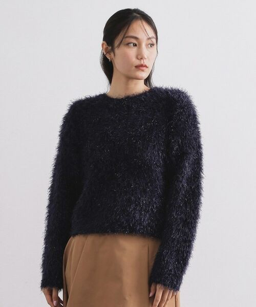 OPAQUE.CLIP / オペーク ドット クリップ ニット・セーター | シャギーラメニット【洗濯機OK】 | 詳細13