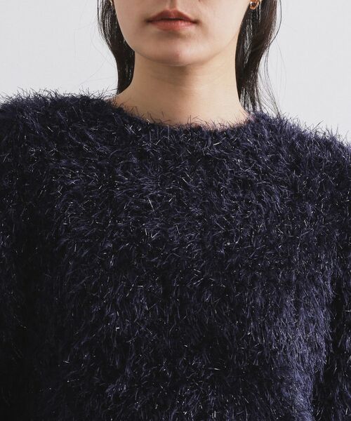 OPAQUE.CLIP / オペーク ドット クリップ ニット・セーター | シャギーラメニット【洗濯機OK】 | 詳細16