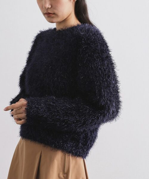 OPAQUE.CLIP / オペーク ドット クリップ ニット・セーター | シャギーラメニット【洗濯機OK】 | 詳細17