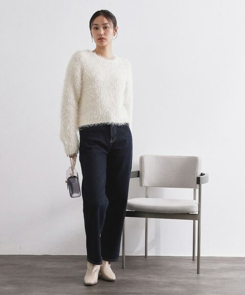 OPAQUE.CLIP / オペーク ドット クリップ ニット・セーター | シャギーラメニット【洗濯機OK】 | 詳細2