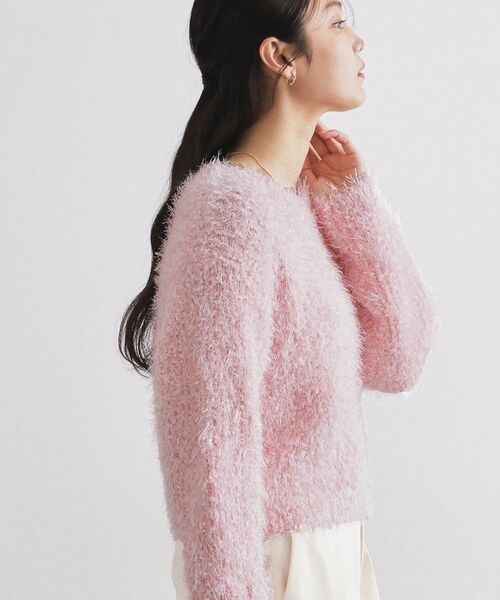 OPAQUE.CLIP / オペーク ドット クリップ ニット・セーター | シャギーラメニット【洗濯機OK】 | 詳細5