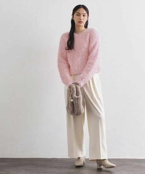 OPAQUE.CLIP / オペーク ドット クリップ ニット・セーター | シャギーラメニット【洗濯機OK】 | 詳細6