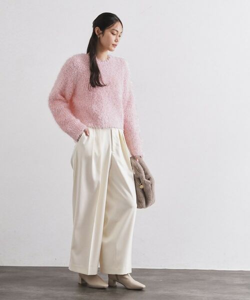 OPAQUE.CLIP / オペーク ドット クリップ ニット・セーター | シャギーラメニット【洗濯機OK】 | 詳細7