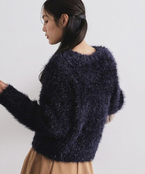 OPAQUE.CLIP / オペーク ドット クリップ ニット・セーター | シャギーラメニット【洗濯機OK】 | 詳細9