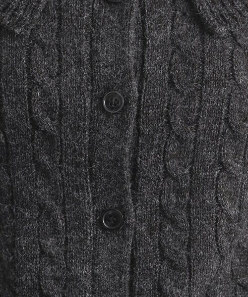 OPAQUE.CLIP / オペーク ドット クリップ ニット・セーター | ビック襟ケーブルニット【洗濯機OK／抗ピル】 | 詳細8