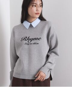 OPAQUE.CLIP / オペーク ドット クリップ ニット・セーター | 襟付きロゴジャカードニット【洗濯機OK】