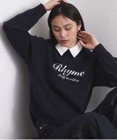 OPAQUE.CLIP / オペーク ドット クリップ ニット・セーター | 襟付きロゴジャカードニット【洗濯機OK】