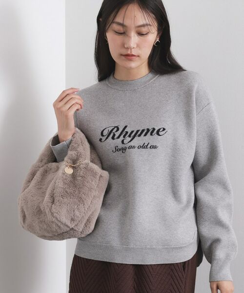 OPAQUE.CLIP / オペーク ドット クリップ ニット・セーター | 襟付きロゴジャカードニット【洗濯機OK】 | 詳細19