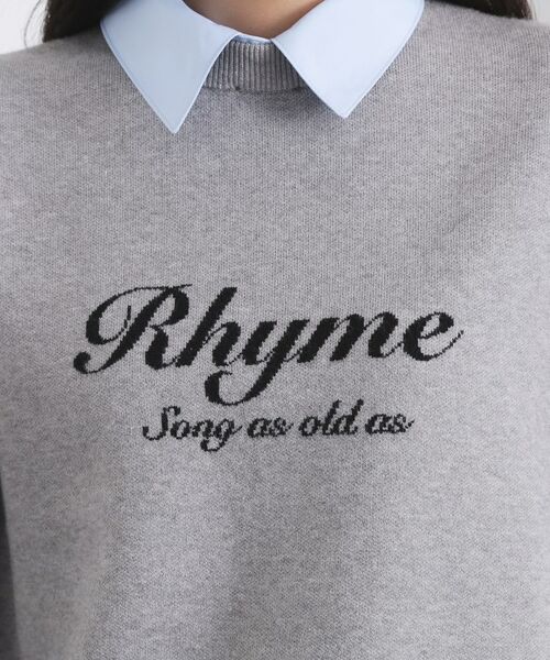 OPAQUE.CLIP / オペーク ドット クリップ ニット・セーター | 襟付きロゴジャカードニット【洗濯機OK】 | 詳細21