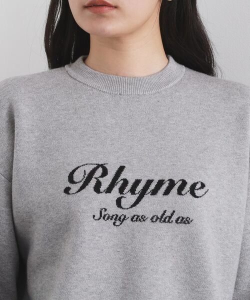 OPAQUE.CLIP / オペーク ドット クリップ ニット・セーター | 襟付きロゴジャカードニット【洗濯機OK】 | 詳細29