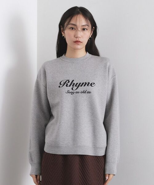 OPAQUE.CLIP / オペーク ドット クリップ ニット・セーター | 襟付きロゴジャカードニット【洗濯機OK】 | 詳細30