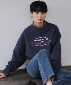 OPAQUE.CLIP / オペーク ドット クリップ スウェット | 裏毛プリント刺繍ロゴ【洗濯機OK】