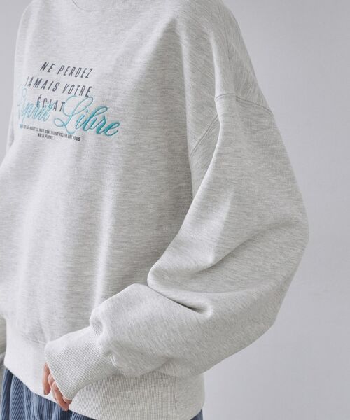 OPAQUE.CLIP / オペーク ドット クリップ スウェット | 裏毛プリント刺繍ロゴ【洗濯機OK】 | 詳細13