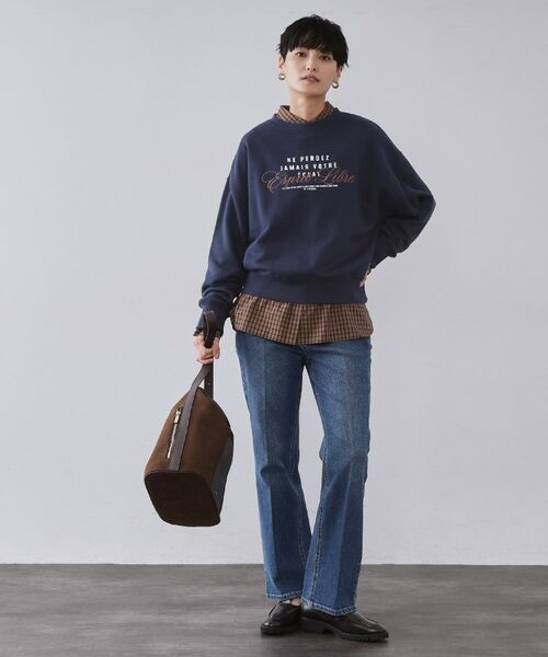 OPAQUE.CLIP / オペーク ドット クリップ スウェット | 裏毛プリント刺繍ロゴ【洗濯機OK】 | 詳細2